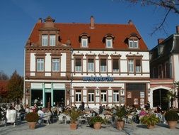 restaurant on a street