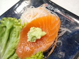thin salmon slice