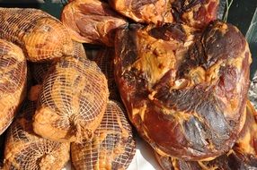 delicious smoked meat ham food