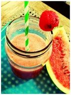 smoothie with a watermelon