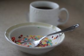 coffee and bowl