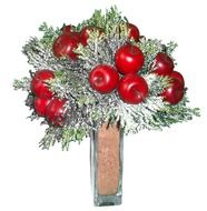 Christmas bouquet with red apples