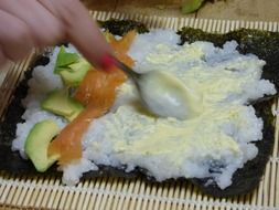 cooking sushi