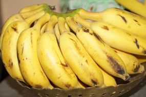 bunch of ripe bananas