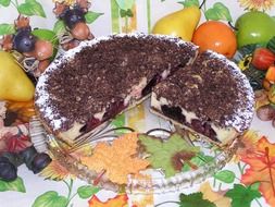 coffee cake on a tray