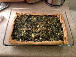 spinach pie like a greek dish