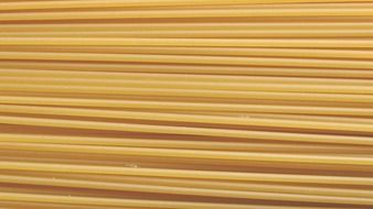 italian spaghetti from a pack close-up