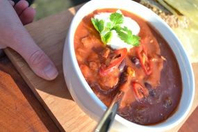 dainty healthy soup