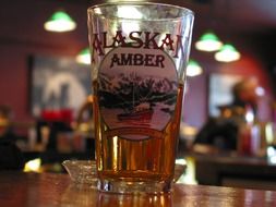 alaska beer in pub interior