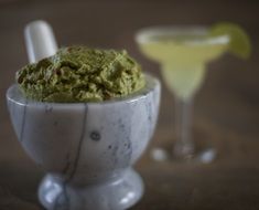 guacamole in stone mortar, mexican food