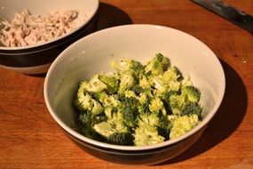 ingredients for the salad with broccoli