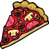 pizza food slice drawing