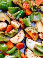 vegetables with paprika