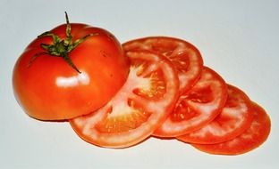 cut ripe tomato