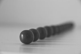 chocolate balls on a white background