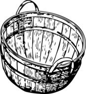 basket drawing