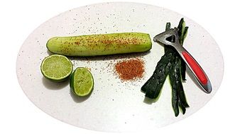 peeled cucumber