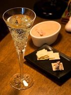 pate with champagne wine scene