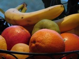 variety of fruits on a large plate