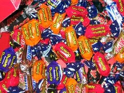 sweets in beautiful bright wrappers