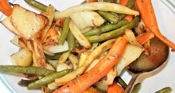 vegetables roasted beans