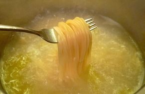spaghetti noodles italian cooked