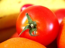 Ripe healthy red tomatoes