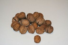 walnuts on the table