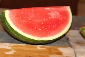 piece of ripe watermelon
