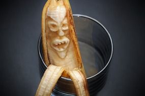 banana monster food art