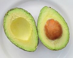 avocado in a cut