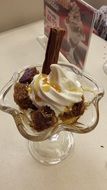 ice cream desert in a glass