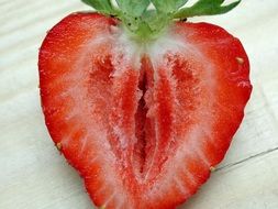 appetizing sliced strawberry