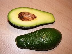 green exotic avocado fruit closeup