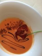 Soup in the restaurant