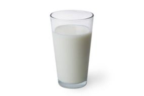 milk in a glass