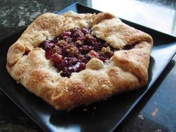 delicious danish cranberry pastry closeup