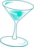 clipart of Martini glass