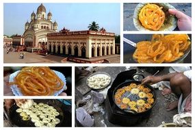 traditional indian food, collage