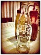 empty coca cola bottle