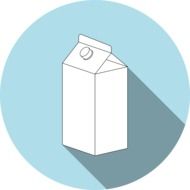 drawing of a box of milk