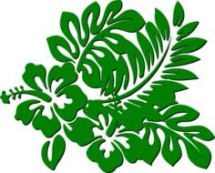 Green leaves of the plants clipart