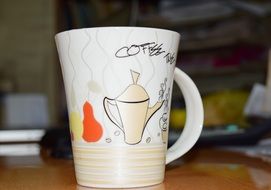 breakfast tea cup on a table
