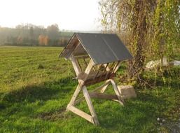 wooden feeder