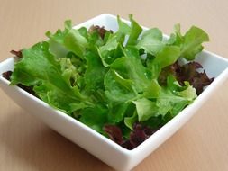 colorful greens in a salad