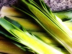 Cooking with the leeks