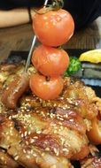 food with tomatoes close-up
