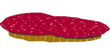 salami sandwich drawing