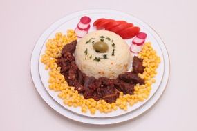 Rice with corn