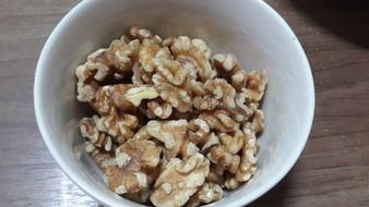 walnuts in a bowl